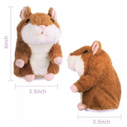 Homily wholesale plush stuffed animals talking hamster original size