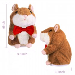 Homily wholesale plush stuffed animals talking hamster original size