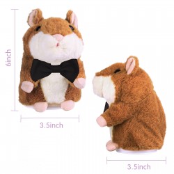 Homily wholesale plush stuffed animals talking hamster original size