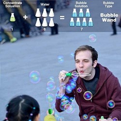Homily bubble refill for bubble machine