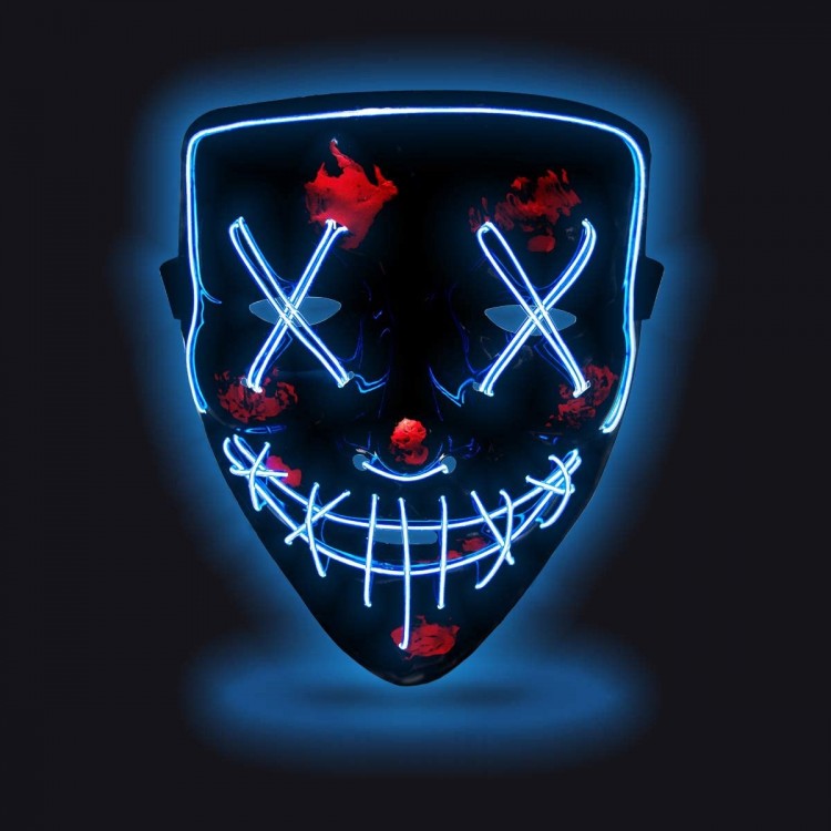 Scary Halloween LED Mask Light UP Mask For Halloween Festival Party