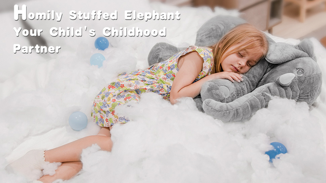 homily lovely and cute stuffed elephant toys for 3 years olds